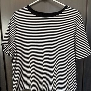 Lucy & Yak Black & White Striped Women's Tee